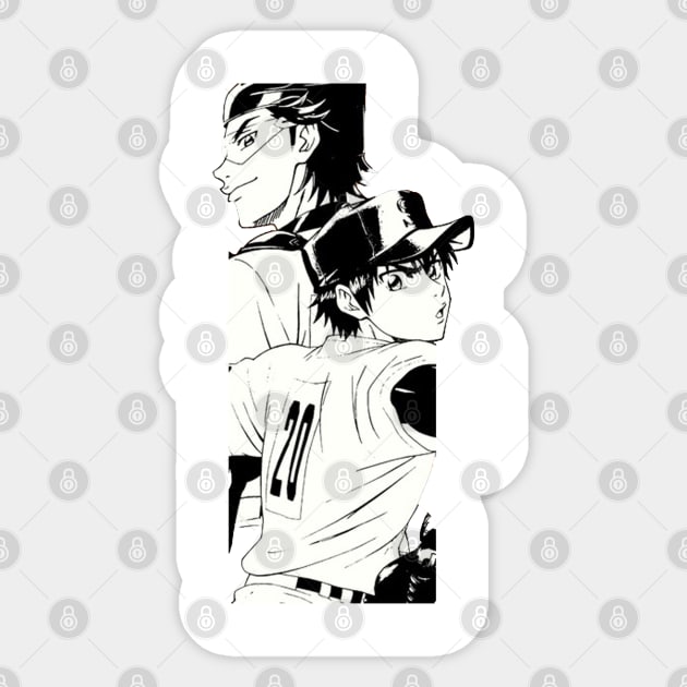 Kazuya Miyuki - Diamond No Ace Sticker by nicholsoncarole